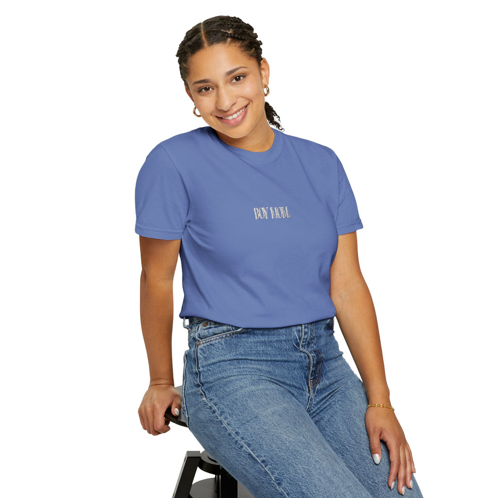 Boy Mom Comfort Colors Embroidered Tee