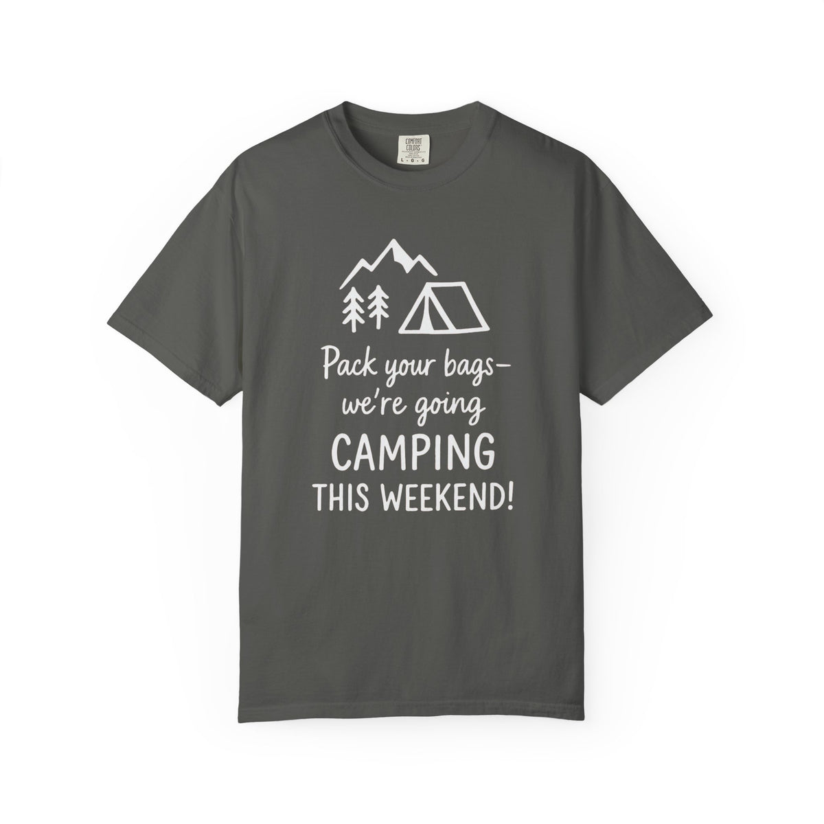 Pack Your Bags We're Going Camping T-shirt | Tent Mountains Camping Tee