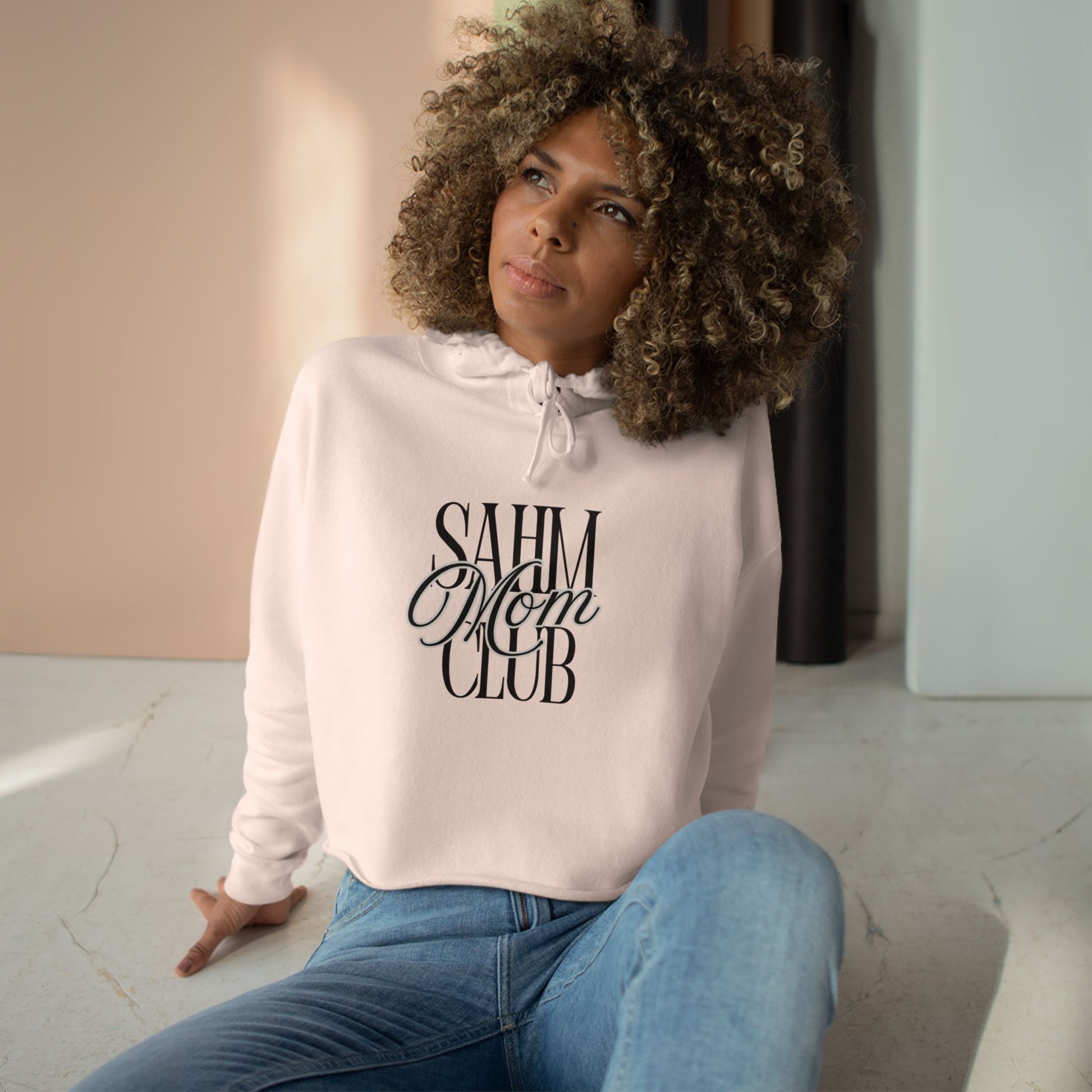 SAHM Club Crop Hoodie